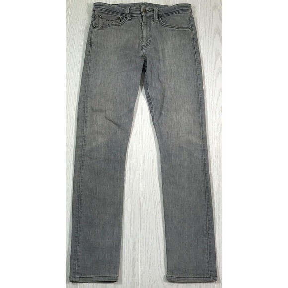 Revtown Jeans Mens 31x32 Gray Stretch Taper Mid Rise Slim Preppy Cotton Blend - Picture 1 of 13